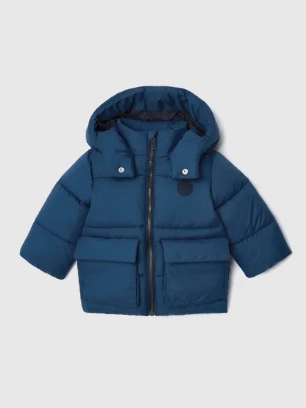 Jacadi Navy Puffer Hooded Jacket